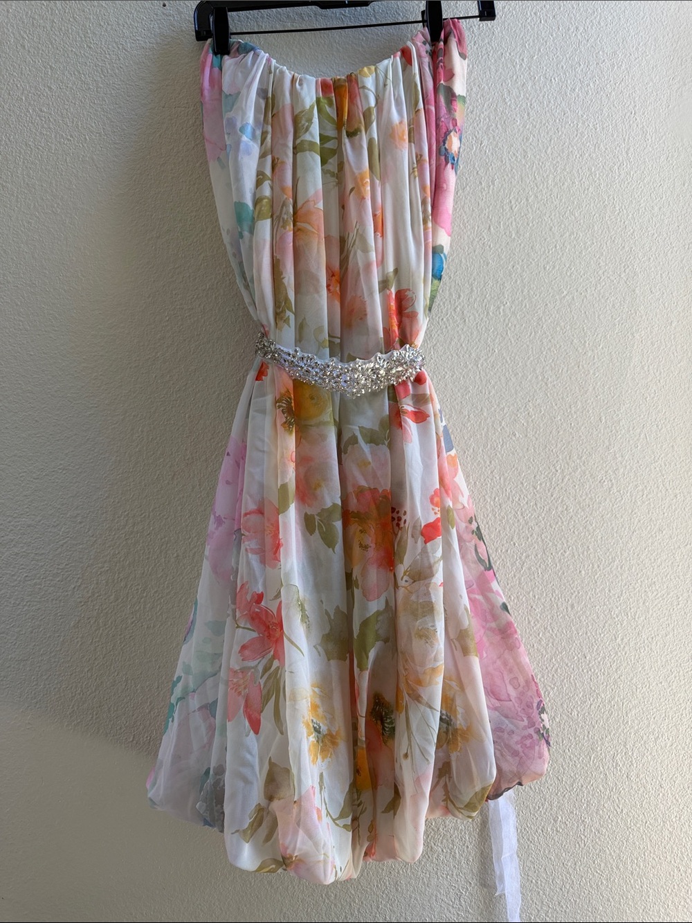 Floral White Multi-Color Dress